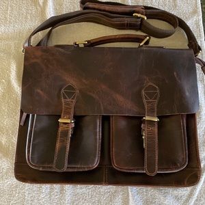 Leather computer bag/briefcase